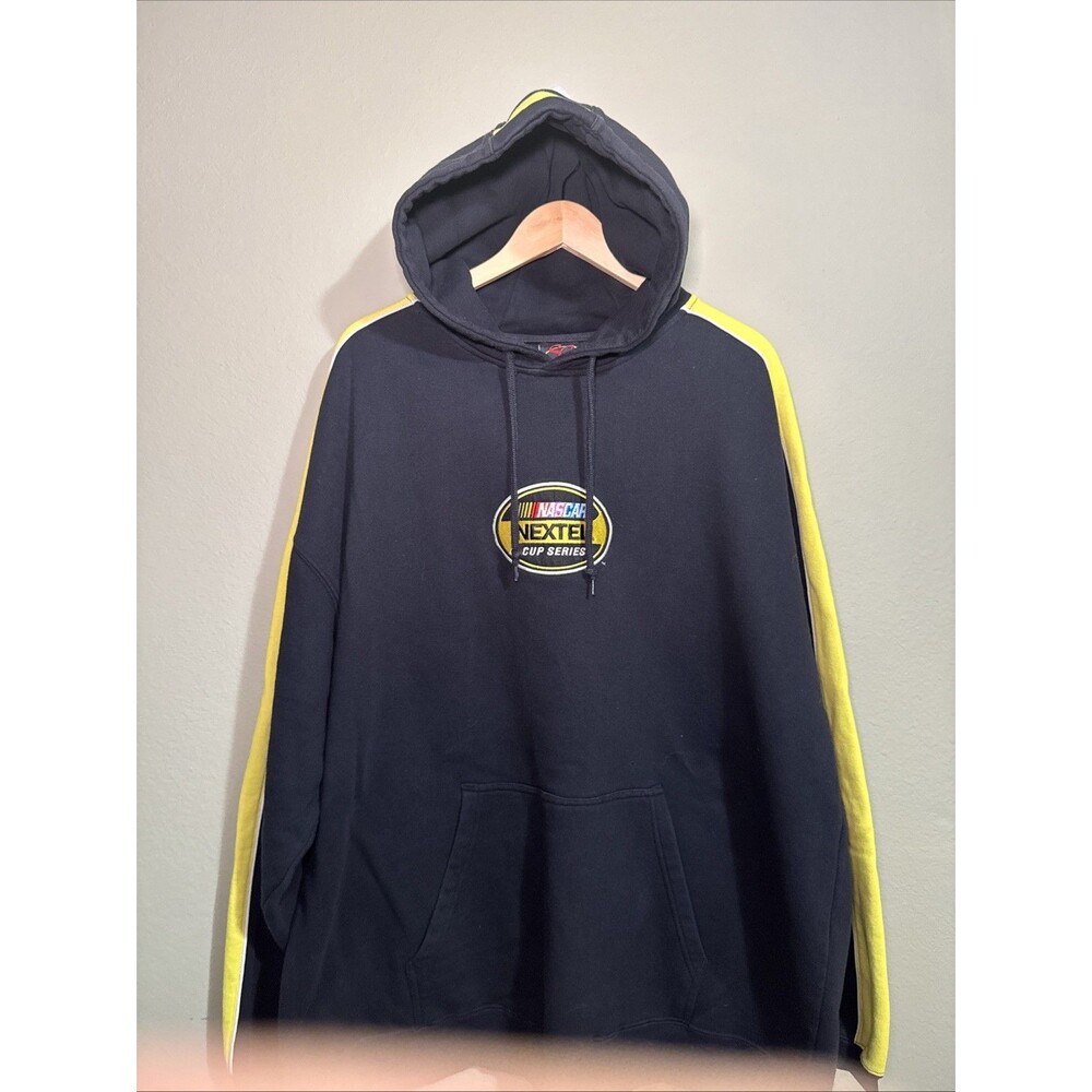 Y2K Vintage 2000s NASCAR Nextel Cup Series Hoodie Size 2XL Black Embroidered